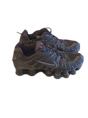 Women's Nike Shox TL Black Metallic Hematite Red Bred US 9.5 AR3566-002